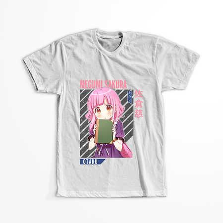 Koszulka Biała Gakkou Gurashi! - WYBIERZ KOLOR KOSZULKI I FASON