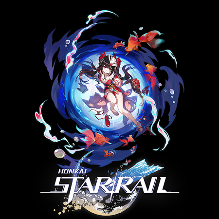 Koszulka Czarna - Honkai Star Rail - Sparkle WYBIERZ KOLOR KOSZULKI I FASON