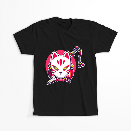 Koszulka Czarna Demon Slayer / Kimetsu no Yaiba / Miecz zabójcy demonów - WYBIERZ KOLOR KOSZULKI I FASON