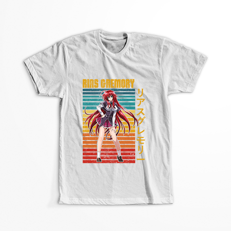 Koszulka Biała Highschool DxD - WYBIERZ KOLOR KOSZULKI I FASON