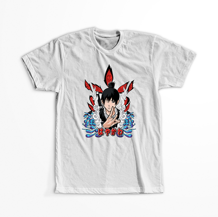 Koszulka Biała  Chainsaw Man WYBIERZ KOLOR KOSZULKI I FASON