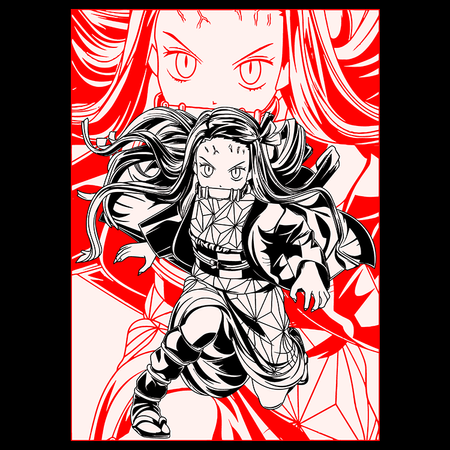 Torba z uszami z Demon Slayer / Kimetsu no Yaiba / Miecz zabójcy demonów