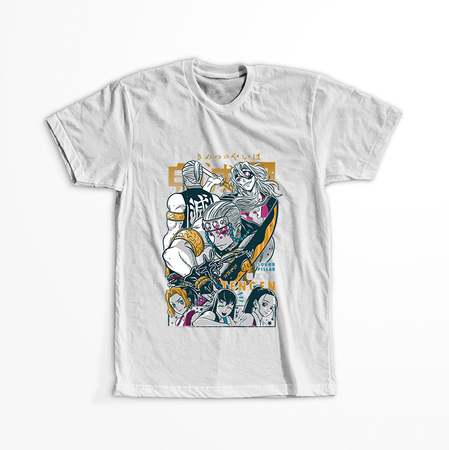 Koszulka Biała Demon Slayer / Kimetsu no Yaiba / Miecz zabójcy demonów - WYBIERZ KOLOR KOSZULKI I FASON