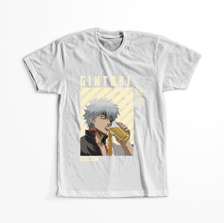 Koszulka Biała Gintama WYBIERZ KOLOR KOSZULKI I FASON