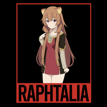 Koszulka Czarna - The Rising of the Shield Hero - WYBIERZ KOLOR KOSZULKI I FASON