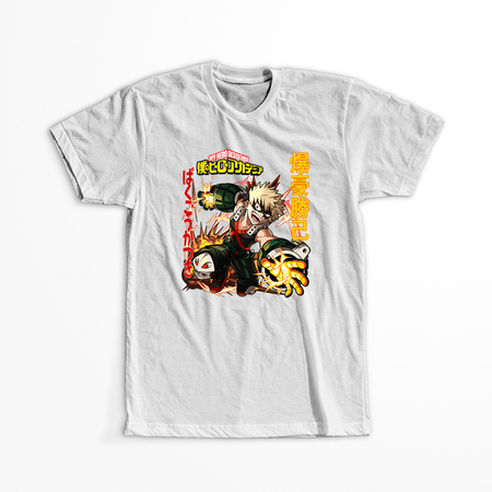 Koszulka Biała My Hero Academia / Akademia bohaterów - WYBIERZ KOLOR KOSZULKI I FASON