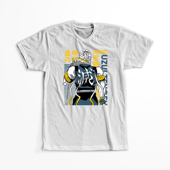 Koszulka Biała Demon Slayer / Kimetsu no Yaiba / Miecz zabójcy demonów - WYBIERZ KOLOR KOSZULKI I FASON