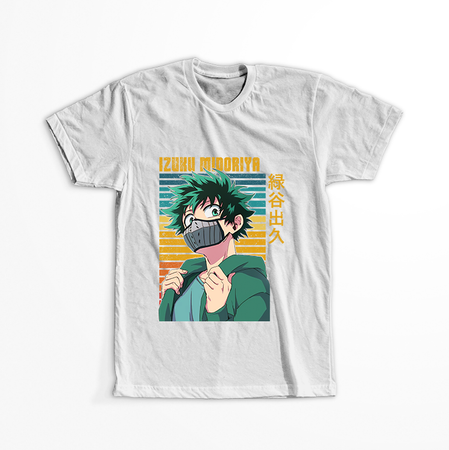 Koszulka Biała My Hero Academia / Akademia bohaterów - WYBIERZ KOLOR KOSZULKI I FASON