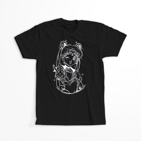 Koszulka Czarna  - Czarodziejka z księżyca / Sailor Moon - WYBIERZ KOLOR KOSZULKI I FASON