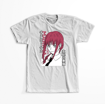 Koszulka Biała Chainsaw Man WYBIERZ KOLOR KOSZULKI I FASON