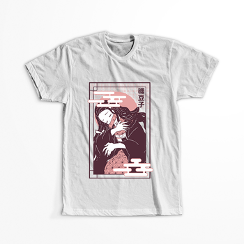 Koszulka Biała Demon Slayer / Kimetsu no Yaiba / Miecz zabójcy demonów - WYBIERZ KOLOR KOSZULKI I FASON