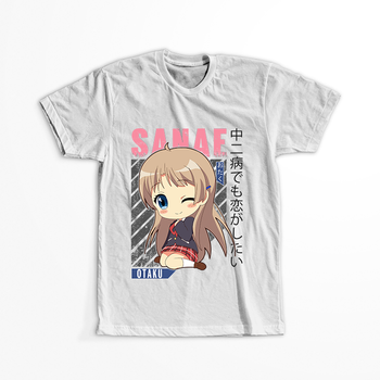 Koszulka Biała Chuunibyou demo Koi ga Shitai! / Love, Chunibyo & Other Delusions! - WYBIERZ KOLOR KOSZULKI I FASON