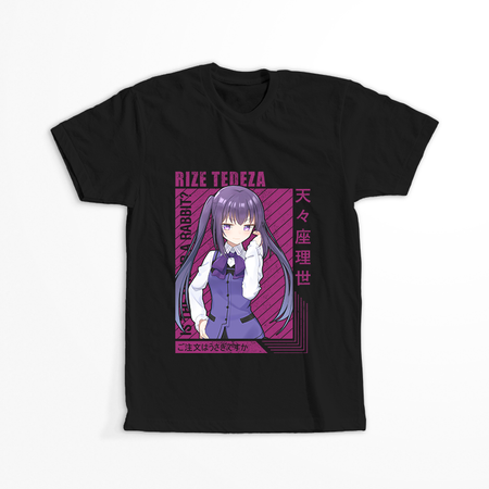 Koszulka Czarna - Is the Order a Rabbit?  - WYBIERZ KOLOR KOSZULKI I FASON