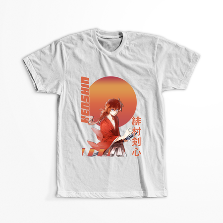 Koszulka Biała Rurouni Kenshin WYBIERZ KOLOR KOSZULKI I FASON