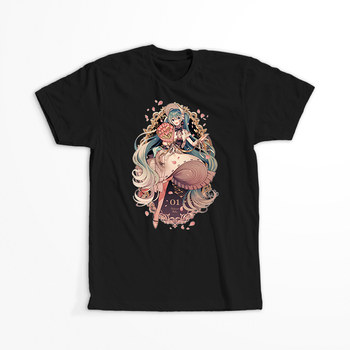 Koszulka Czarna Vocaloid Hatsune Miku - WYBIERZ KOLOR KOSZULKI I FASON
