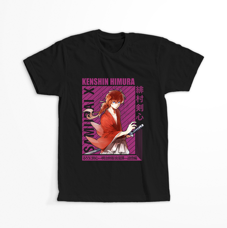 Koszulka Czarna Rurouni Kenshin WYBIERZ KOLOR KOSZULKI I FASON