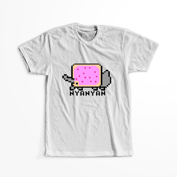 Koszulka Biała NyaNyan WYBIERZ KOLOR KOSZULKI I FASON