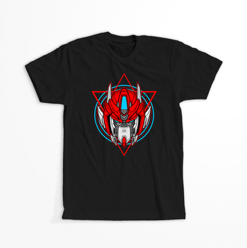 Koszulka Czarna Gundam - WYBIERZ KOLOR KOSZULKI I FASON