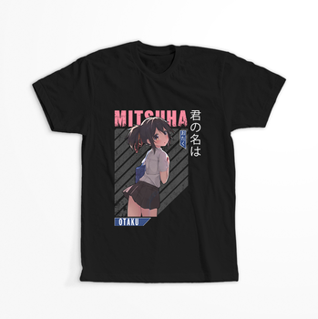 Koszulka Czarna Kimi no na wa WYBIERZ KOLOR KOSZULKI I FASON