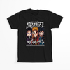 Koszulka Czarna Demon Slayer / Kimetsu no Yaiba / Miecz zabójcy demonów - WYBIERZ KOLOR KOSZULKI I FASON