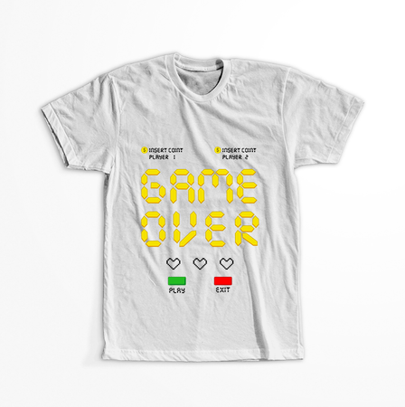 Koszulka Game over WYBIERZ KOLOR KOSZULKI I FASON
