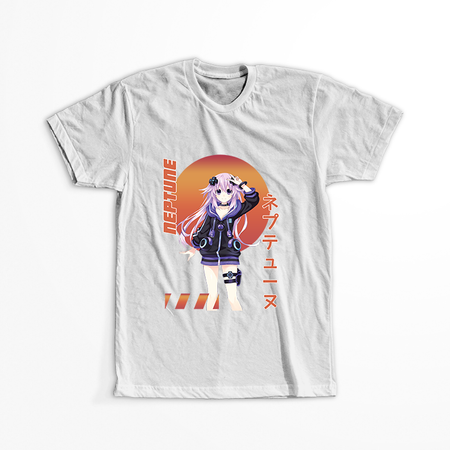 Koszulka Biała Hyperdimension Neptunia - WYBIERZ FASON KOSZULKI