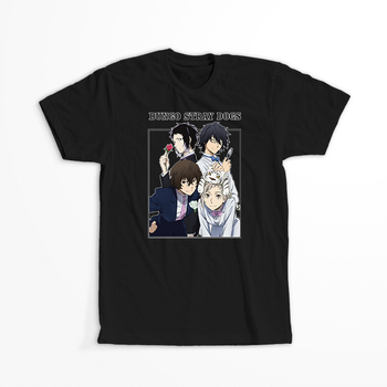 Koszulka Czarna - Bungou Stray Dogs - WYBIERZ KOLOR KOSZULKI I FASON