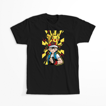 Koszulka Czarna - Pokemon - WYBIERZ KOLOR KOSZULKI I FASON