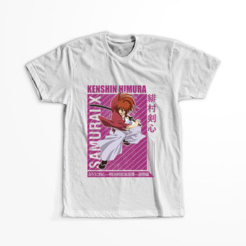 Koszulka Biała Rurouni Kenshin WYBIERZ KOLOR KOSZULKI I FASON