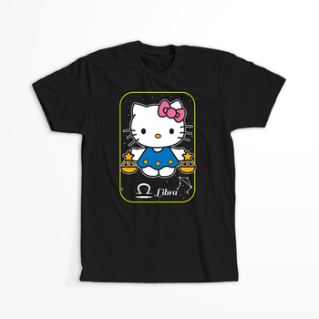 Koszulka Czarna - Hello Kitty - WYBIERZ KOLOR KOSZULKI I FASON