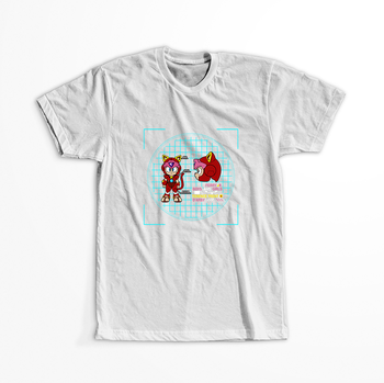 Koszulka Biała Samurai Pizza Cats / Samuraje z Pizza Kot - WYBIERZ KOLOR KOSZULKI I FASON