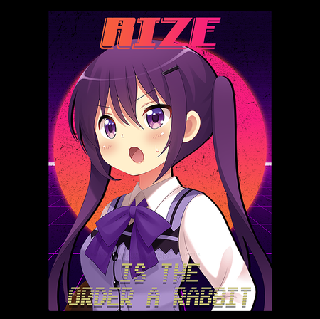 Koszulka Czarna - Is the Order a Rabbit? - WYBIERZ KOLOR KOSZULKI I FASON