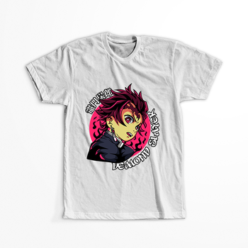 Koszulka Biała Demon Slayer / Kimetsu no Yaiba / Miecz zabójcy demonów - WYBIERZ KOLOR KOSZULKI I FASON