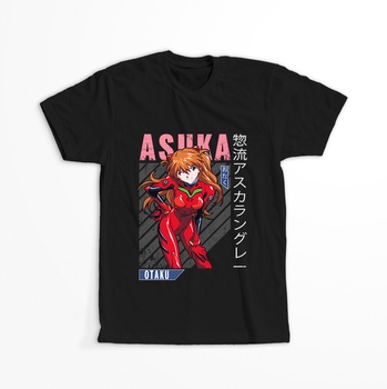 Koszulka Czarna Neon Genesis Evangelion - WYBIERZ KOLOR KOSZULKI I FASON