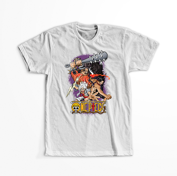 Koszulka Biała One Piece - WYBIERZ KOLOR KOSZULKI I FASON