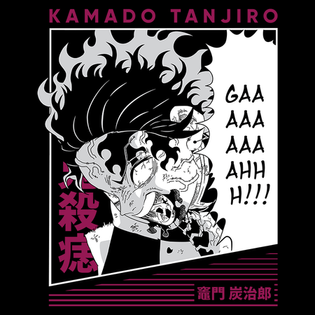 Koszulka Biała Demon Slayer / Kimetsu no Yaiba / Miecz zabójcy demonów - WYBIERZ KOLOR KOSZULKI I FASON