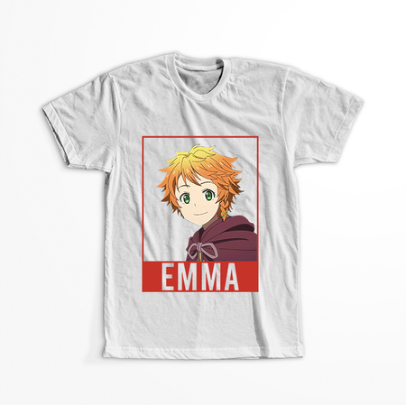 Koszulka Biała - The Promised Neverland - WYBIERZ KOLOR KOSZULKI I FASON