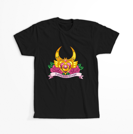 Koszulka Czarna Sailor Moon WYBIERZ KOLOR KOSZULKI I FASON