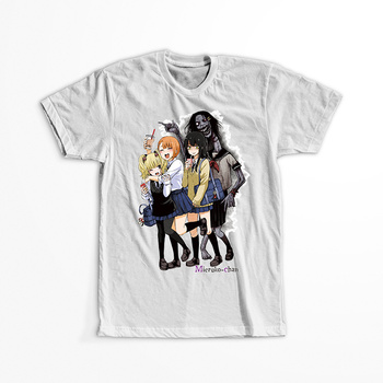 Koszulka Biała - Mieruko-chan. Dziewczyna, która widzi więcej - WYBIERZ FASON KOSZULKI