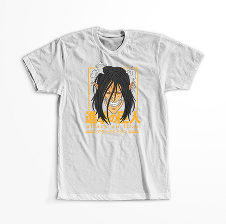 Koszulka Biała Attack on titan WYBIERZ KOLOR KOSZULKI I FASON