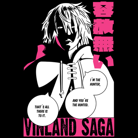 Koszulka Biała - Vinland saga - WYBIERZ KOLOR KOSZULKI I FASON