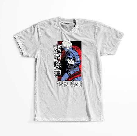 Koszulka Biała Tokyo Ghoul - WYBIERZ KOLOR KOSZULKI I FASON