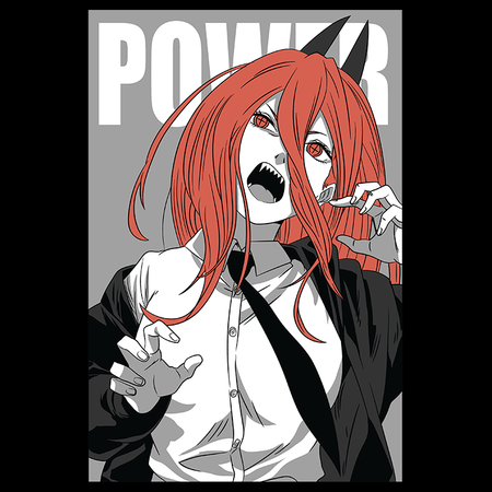 Koszulka Biała  Chainsaw Man WYBIERZ KOLOR KOSZULKI I FASON