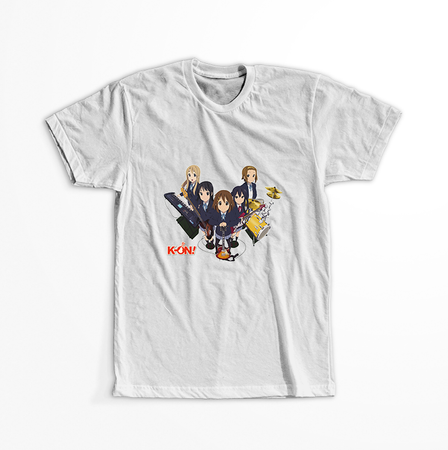 Koszulka Biała K-On! WYBIERZ KOLOR KOSZULKI I FASON