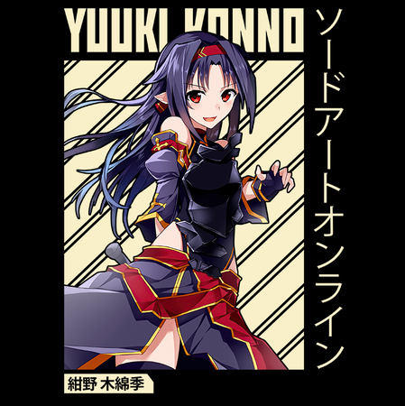 Koszulka Czarna Sword Art Online WYBIERZ KOLOR KOSZULKI I FASON