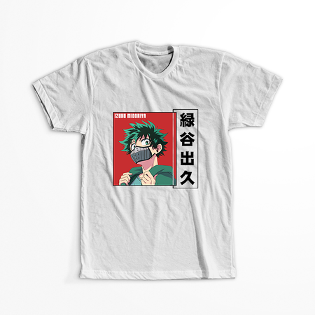 Koszulka Biała My Hero Academia / Akademia bohaterów - WYBIERZ KOLOR KOSZULKI I FASON