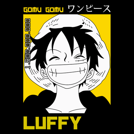 Koszulka Czarna One Piece - WYBIERZ KOLOR KOSZULKI I FASON