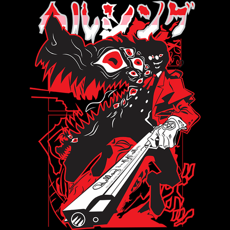 Koszulka Biała - Hellsing - WYBIERZ KOLOR KOSZULKI I FASON