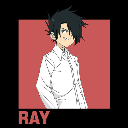 Koszulka Czarna - The Promised Neverland - WYBIERZ KOLOR KOSZULKI I FASON