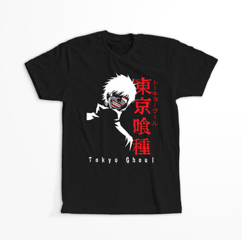Koszulka Czarna Tokyo Ghoul - WYBIERZ KOLOR KOSZULKI I FASON